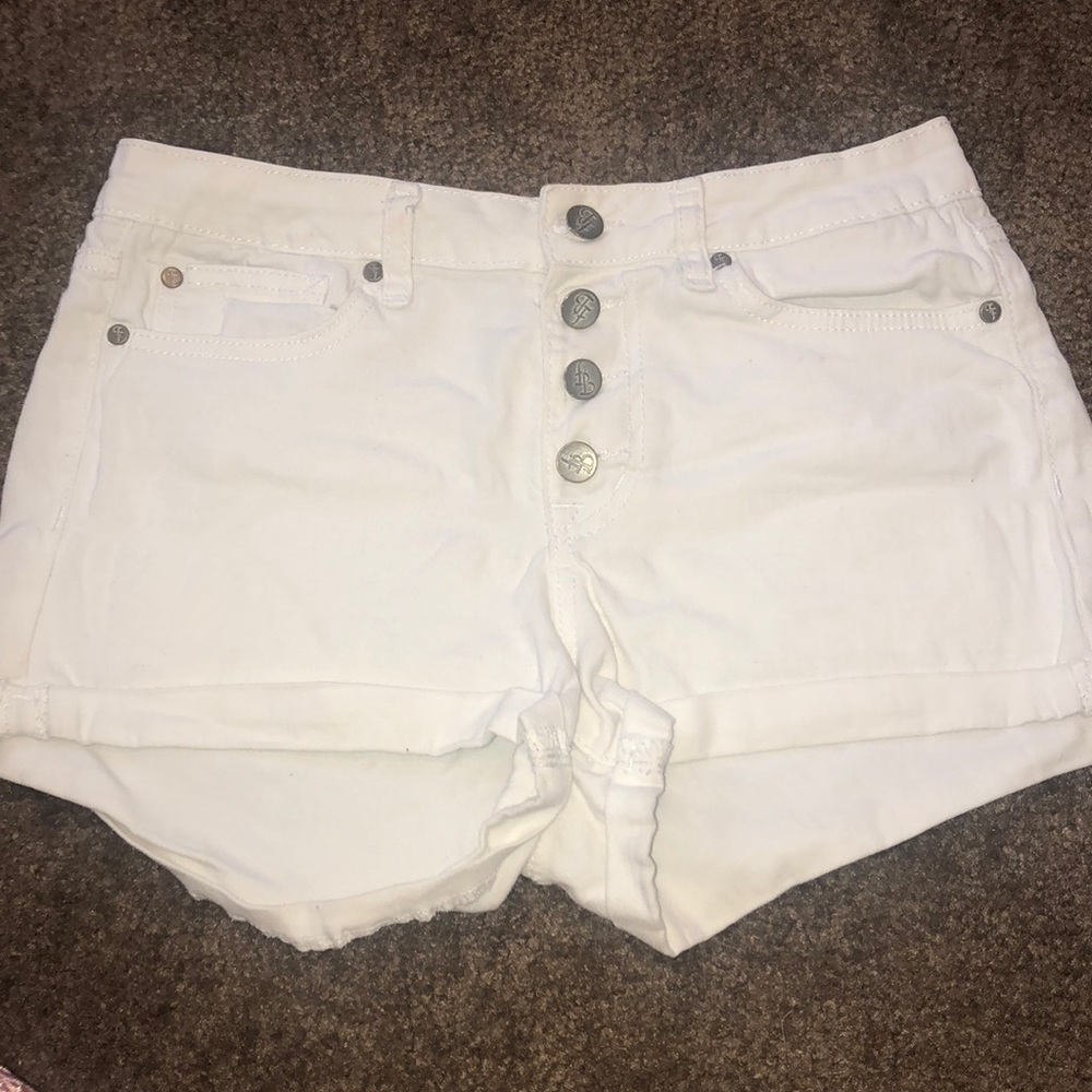 White summer jean like Shorts
